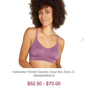 Icebreaker Women's Purple Clasp Bra